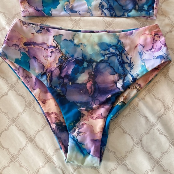 Shein - Two Piece Swimsuit - Picture 2 of 4